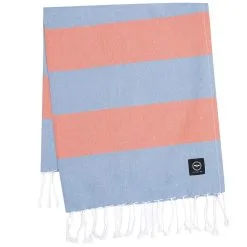 Recycled By Wille Kochi Hamam Bath Sheet 80x180 Cm, Blue/Orange