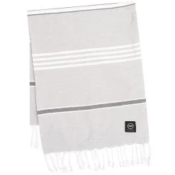 Recycled By Wille Koster Hamam Bath Sheet 80x180 Cm, Light Grey