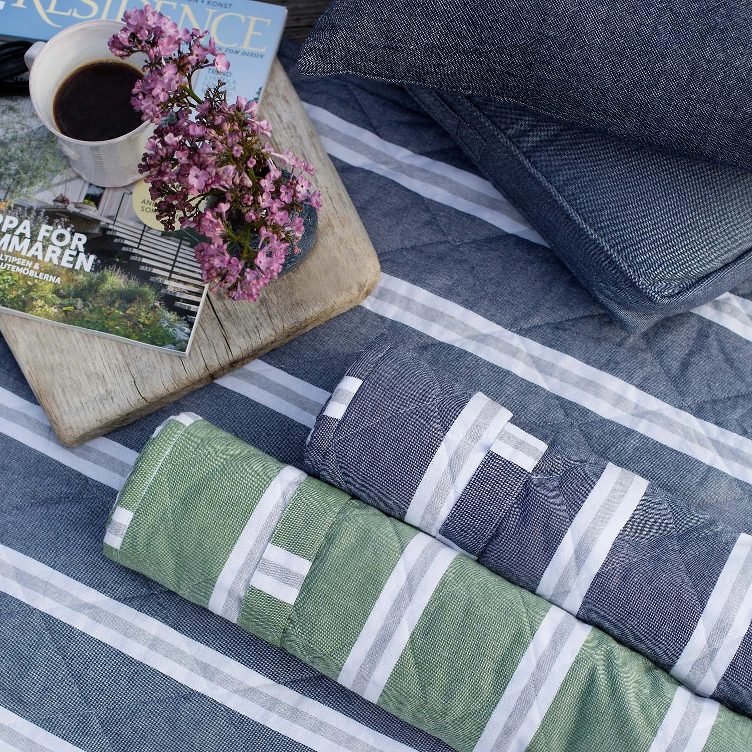 Recycled By Wille Svea Beach Mattress With Pillow 70x170 Cm, Marin 4 Recycled By Wille Svea Beach Mattress With Pillow 70x170 Cm, Marin - Image 4