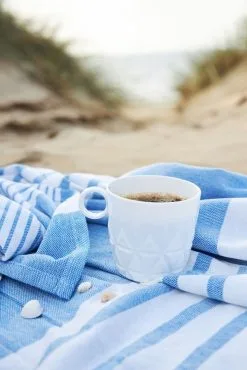 Sagaform Ella Hamam Towel 145x250 Cm, Blue -Cheap Sagaform Store sagaform ella hamam towel 145x250 cm 6