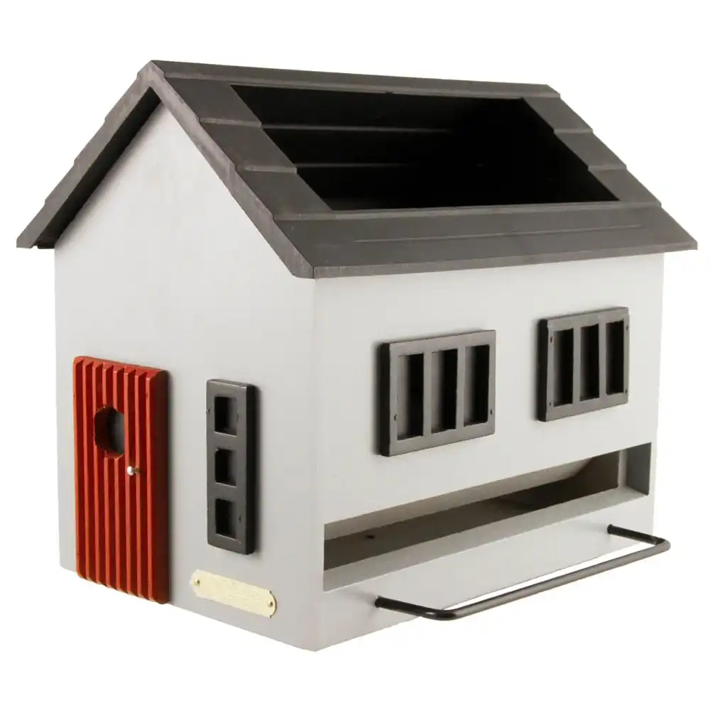 Wildlife Garden Bird Feeder With Bath, Grey House 1 Wildlife Garden Bird Feeder With Bath, Grey House