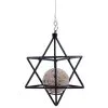 Wildlife Garden Suet Ball Feeder Star, Black